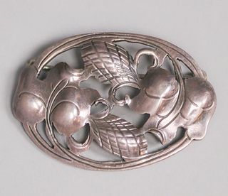 Kalo - Chicago Sterling Silver Cutout Brooch c1920s