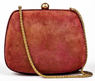 Chanel Iridescent Red Minaudière Handbag