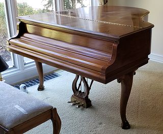 Steinway Walnut Baby Grand Piano, 1979