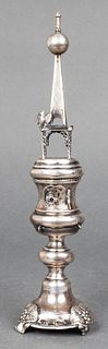 Judaica 19th C. Russian Silver Spice Tower