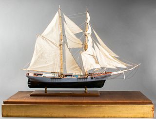 "Newsboy Brigantine of Boston 1854" Ship Model