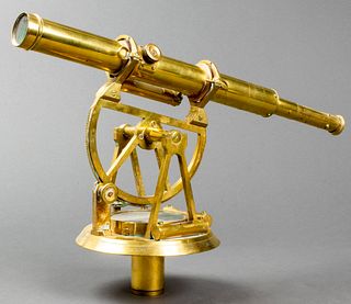 English Brass Transit Telescope and Compass