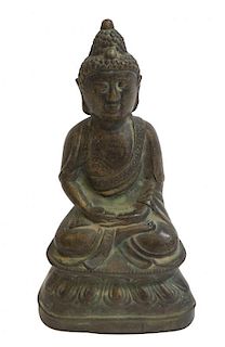 16th C. Bronze Buddha Casting.