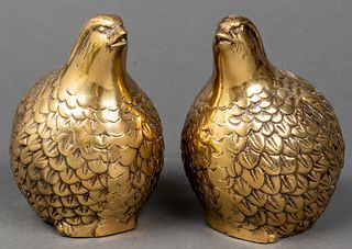 Brass Models Of Birds, Pair