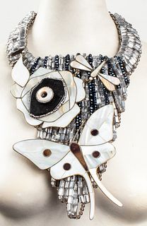 Vilaiwan Mother of Pearl & Hardstone Necklace
