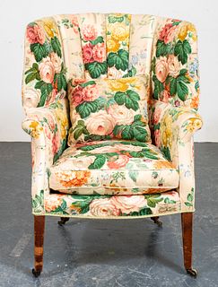 Upholstered Wingback Arm Chair