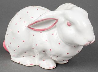 Tiffany & Co. Polka Dot Ceramic Bunny Bank