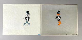 Bugs Bunny and Daffy Duck In Tuxedos, Animation Cels