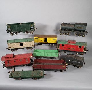 Ten Lionel Train Cars