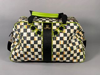 Mackenzie Childs Courtly Check Travel Bag
