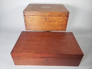 Two Antique English Boxes, 19thc.