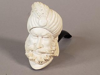 Meerschaum Figural Pipe, Turk