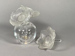 Lalique Perfume and Paperweight
