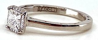 Tacori Diamond and Platinum Engagement Ring