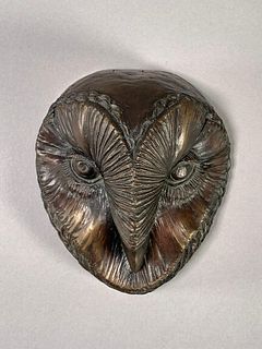 E.Parkman Bronze Owl Head