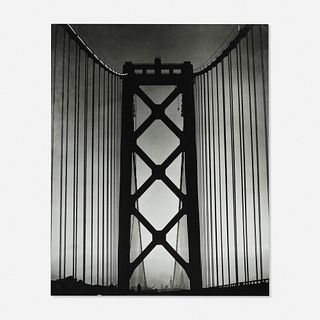 Horace Bristol, Street Bridge, Pattern in Steel and Shadows, Los Angeles, California