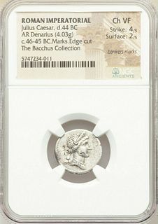 Ancient Roman Julius Caesar, as Dictator (49-44 BC). Silver denarius