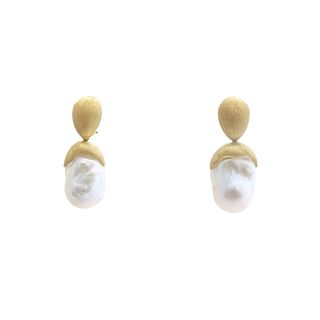 Ivan & Co 18K Pearl Earrings