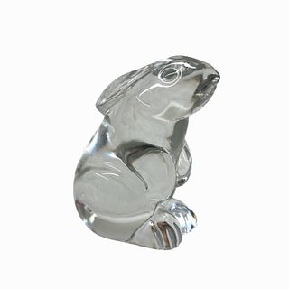 Baccarat Crystal Bunny Rabbit Paperweight