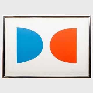 Ellsworth Kelly (1923-2015): Blue and Orange, from Suite of Twenty-Seven Color Lithographs