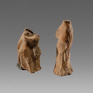 Lot of 2 Ancient Terracotta Figure Fragments c.3rd cent BC. 
