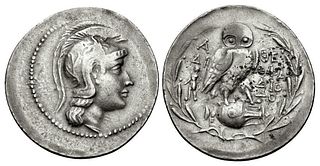 ATTICA, Athens. Circa 165-42 BC. Silver Tetradrachm 