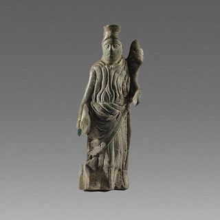 Ancient Roman Bronze Statue of goddess c.3rd cent AD. 