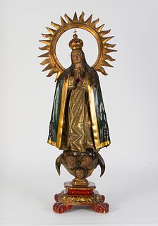 Escuela castellana de finales del siglo XVII. Seguidor de Gregorio Fernández."Virgen Inmaculada".