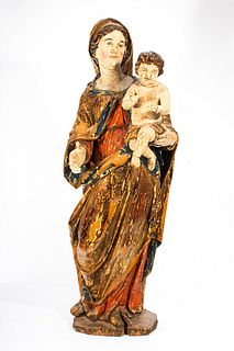 Escuela española del siglo XVI. "Virgen con Niño".