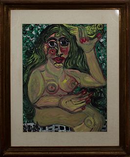Miguel Capel (Almería, 1932-1991) "Desnudo femenino".
