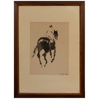 Pere Ynglada (Santiago de Cuba, 1881-Barcelona, 1958) "Jinete a caballo".