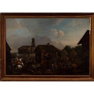 Adam-Frans van der Meulen (Bruselas, 1632-París, 1690) "Batalla".