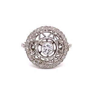1920Õ Platinum Diamond Ring
