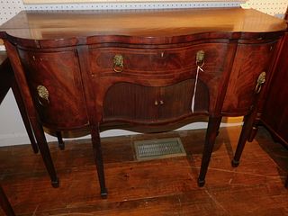 ANTIQUE SMALL MAHOGANY INLAID SIDEBOARD OR SERVER 