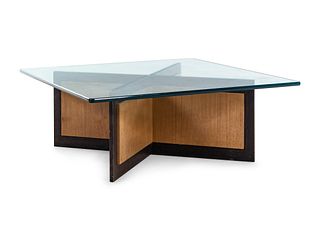 Style of Harvey Probber
Mid 20th Century
X-Base Coffee Table