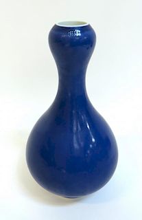 Blue Garlic Vase