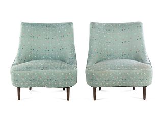 Edward Wormley
(American, 1907-1995)
Pair of Tear Drop Chairs, model 5106, Dunbar, USA