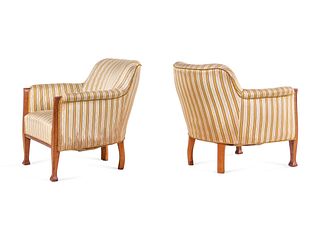 Swedish
Early 20th Century
Pair of Lounge Chairs in the Jugendstil Style