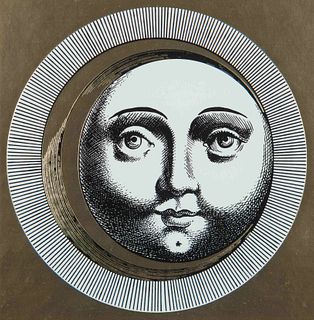 Piero Fornasetti
(Italian, 1913-1988)
A pair of works from the Sole e Luna series