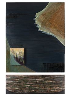 Michiko Itatani
(Japanese, b. 1948)
"Untitled" painting from Viable Elevation V-7, 2000