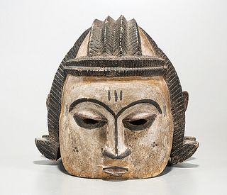 Southeast Asian Painted Wooden Mask