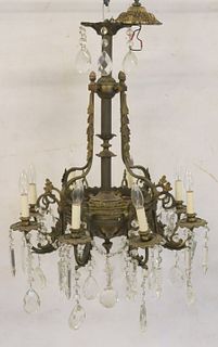 Antique and Fine Quality Bronze Chandelier