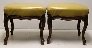 A pair Of Louis XV Style Upholstered Benches.
