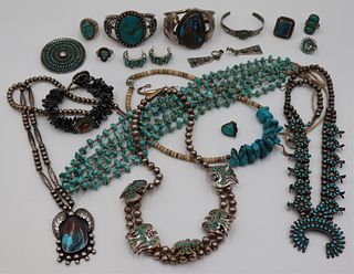 JEWELRY. Grouping of Southwest Turquoise Jewelry.