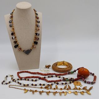 JEWELRY. Etruscan Revival and Tribal Jewelry Group