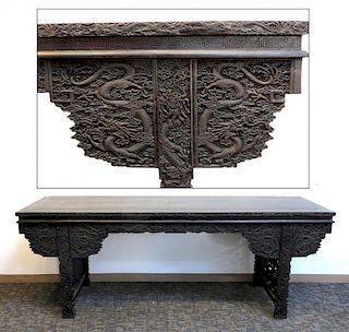Carved Zitan Altar Table