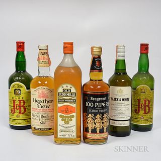 Mixed Whisky, 3 40 oz bottles 2 quart bottles 3 4/5 quart bottles 1 750 ml bottle