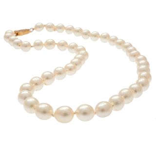 Gump's Cultured Pearl, 14k Yellow Gold Necklace