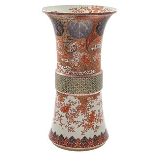 Large Imari Trumpet Vase 