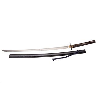 Katana with Black Lacquered Scabbard 